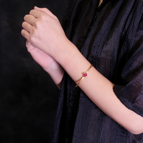 バングル ブレスレット 天然石 ラウンド アンリファインド ANTICO ABR004