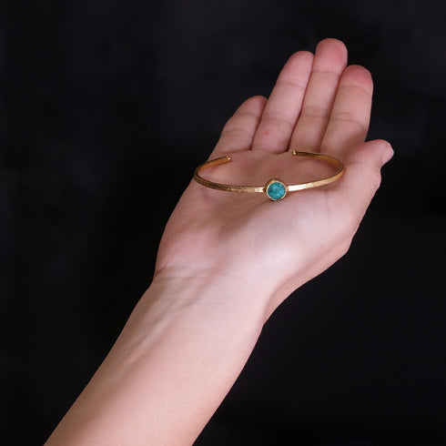 バングル ブレスレット 天然石 ラウンド アンリファインド ANTICO ABR004