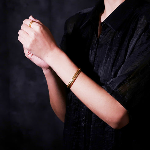 バングル ブレスレット オリエンタル フェザー ANTICO ABR009