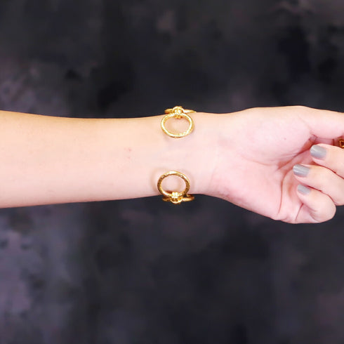 バングル ブレスレット フープ ループノット マリーナ アンカー チェーン オリエンタル ループ ANTICO ABR022