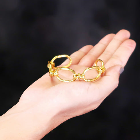 バングル ブレスレット フープ ループノット マリーナ アンカー チェーン オリエンタル ループ ANTICO ABR023