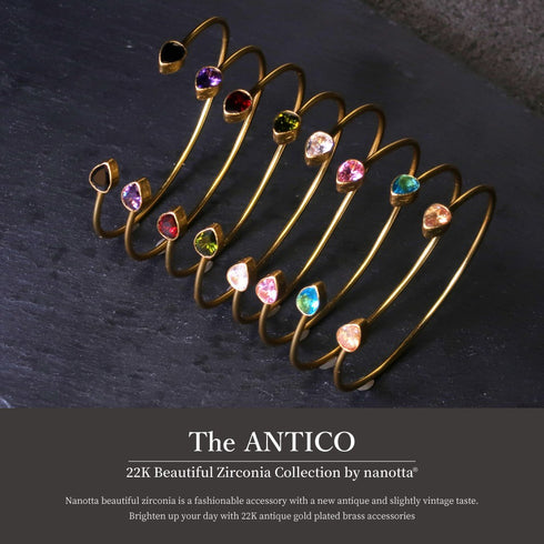 バングル ブレスレット ティアドロップ ビューティフルジルコニア ANTICO ABR024