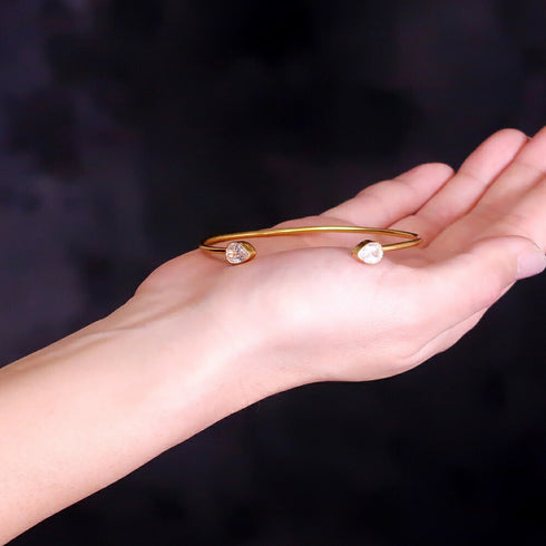 バングル ブレスレット ティアドロップ ビューティフルジルコニア ANTICO ABR024