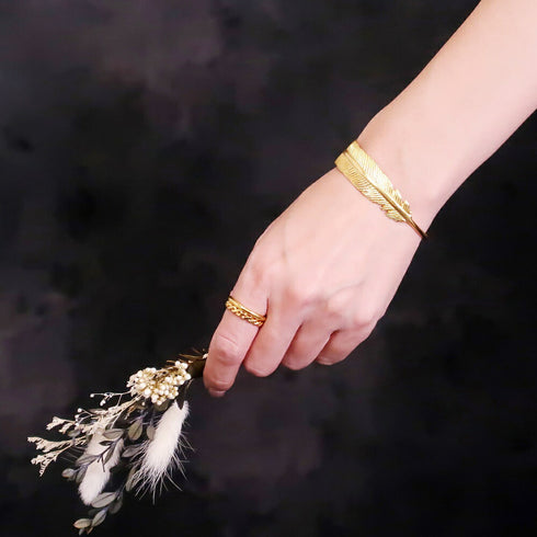 バングル ブレスレット オリエンタル フェザー ANTICO ABR025