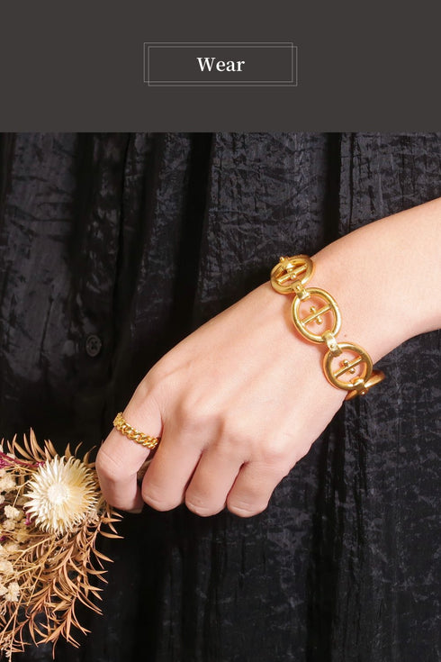 バングル ブレスレット フープ マリーナ アンカー チェーン オリエンタル ANTICO ABR032