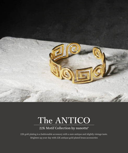 バングル ブレスレット オリエンタル スパイラル ANTICO ABR035