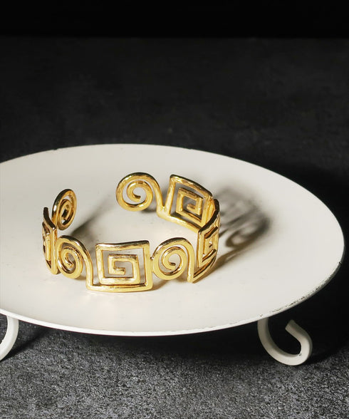 バングル ブレスレット オリエンタル スパイラル ANTICO ABR035