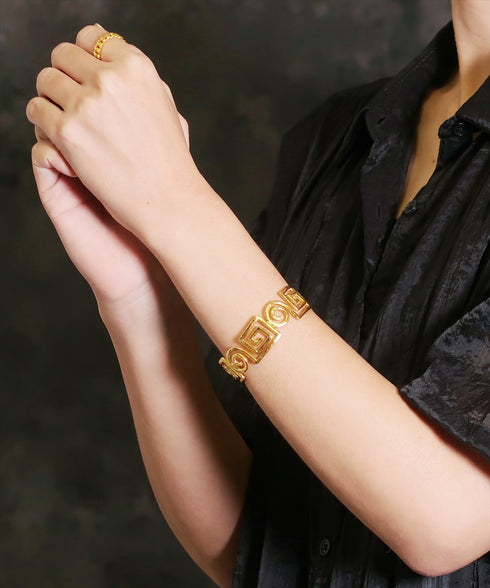 バングル ブレスレット オリエンタル スパイラル ANTICO ABR035