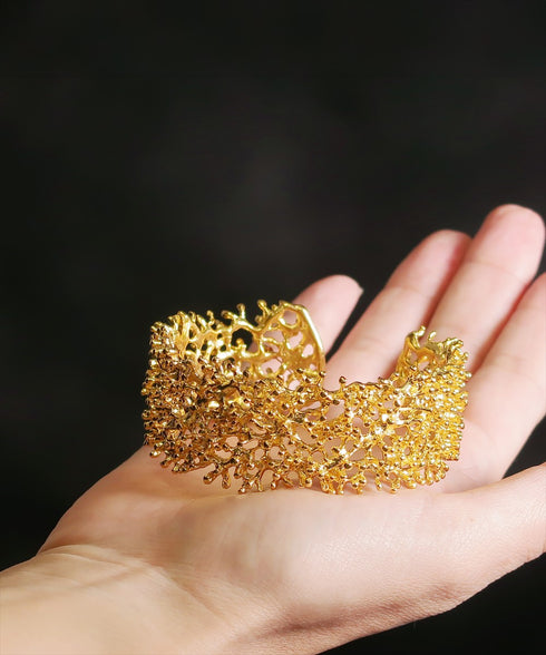 バングル ブレスレット オリエンタル リーフ 珊瑚 ANTICO ABR036