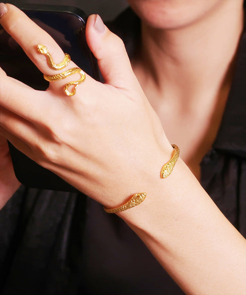 バングル ブレスレット スネーク 蛇 ANTICO ABR037