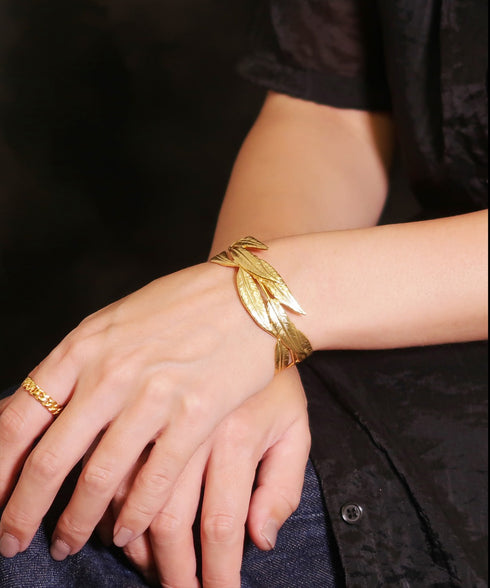 バングル ブレスレット リーフ ANTICO ABR039