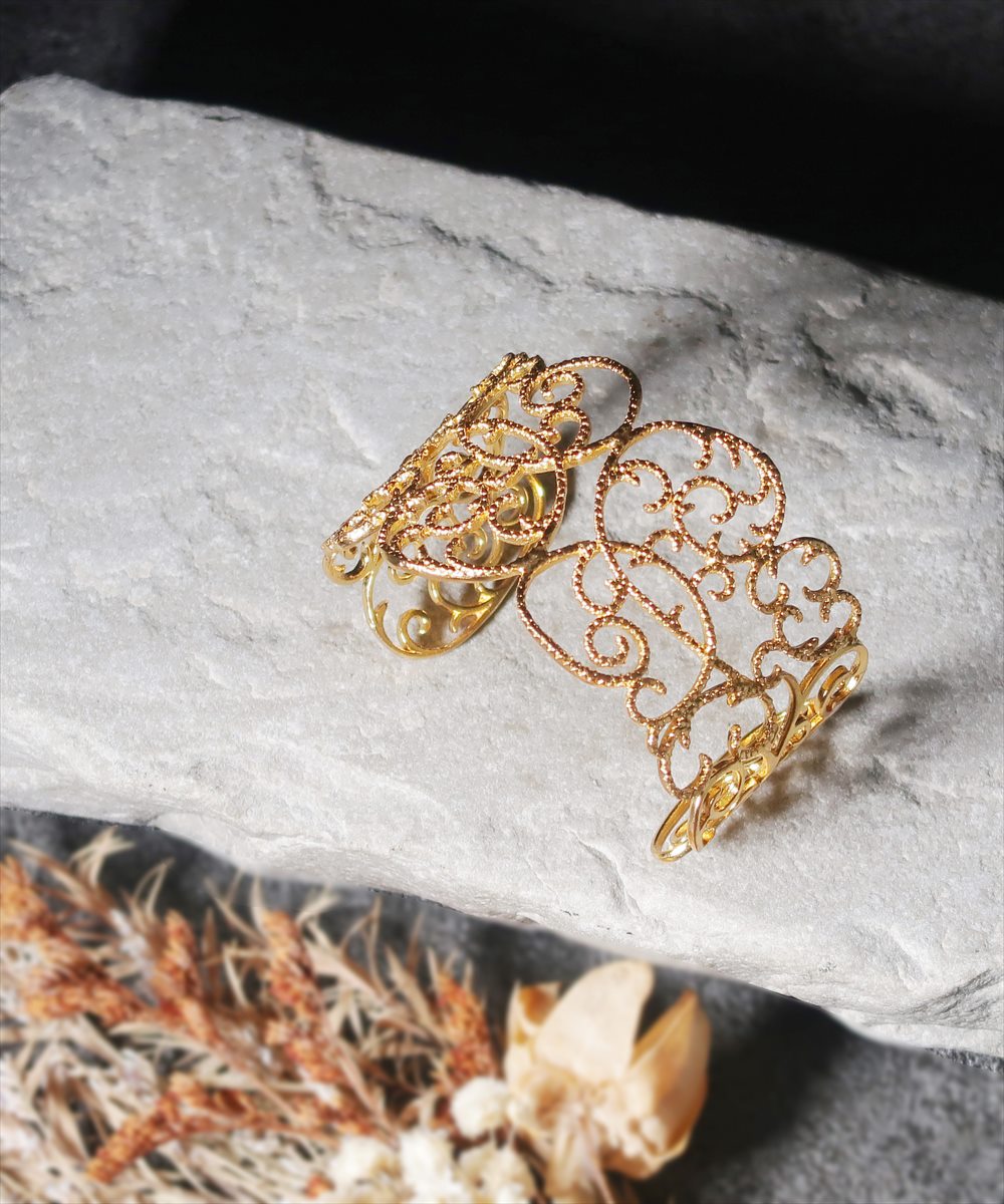 バングル ブレスレット レディース バングル 22金 22K アンティーク