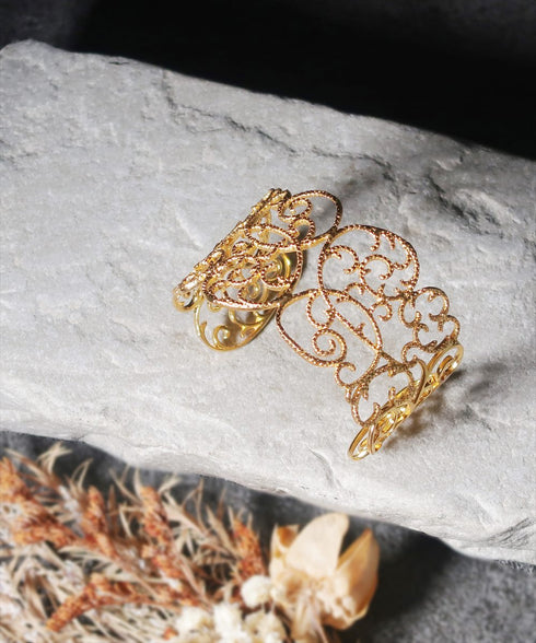 バングル ブレスレット レース 透かし ANTICO ABR040