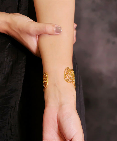 バングル ブレスレット レース 透かし ANTICO ABR040