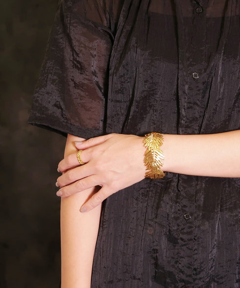 バングル ブレスレット リーフ ANTICO ABR041