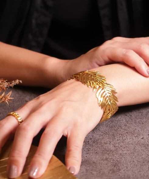 バングル ブレスレット リーフ ANTICO ABR041