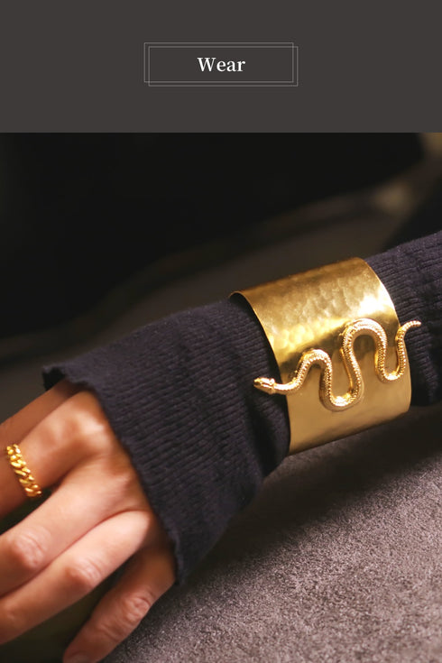 バングル ブレスレット スネーク 蛇 ANTICO ABR042