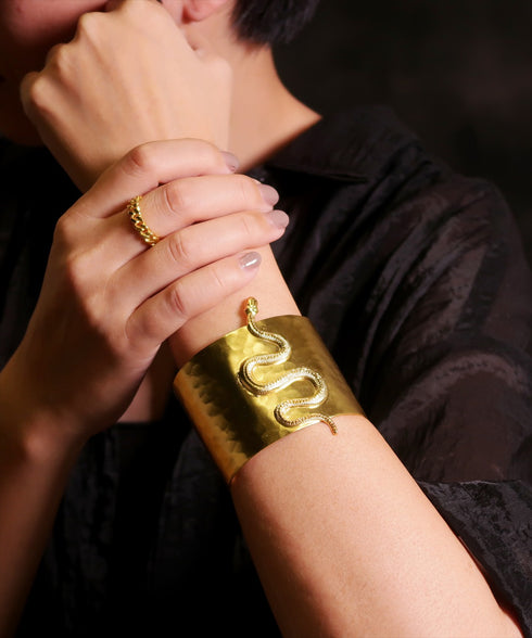 バングル ブレスレット スネーク 蛇 ANTICO ABR042