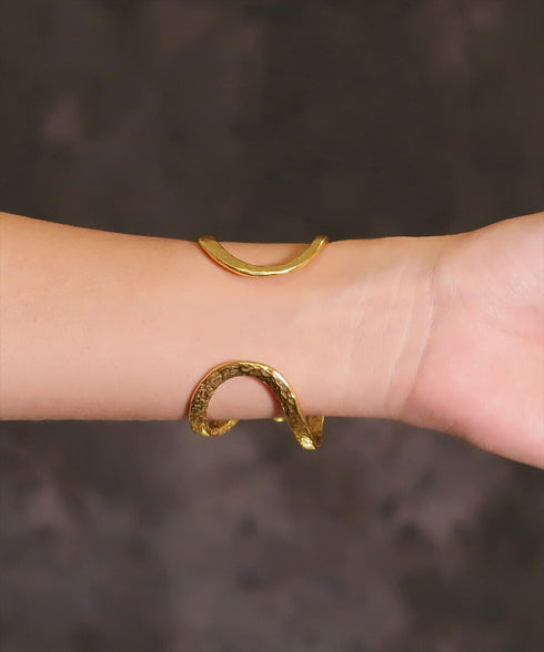 バングル ブレスレット 天然石 オーバル アンリファインド ANTICO ABR043