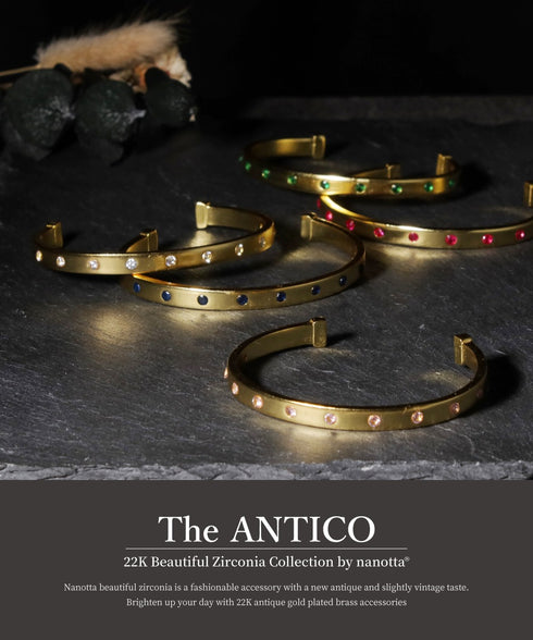 バングル ブレスレット ラウンド ビューティフルジルコニア ANTICO ABR045