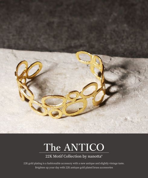 バングル ブレスレット 透かし サークル オリエンタル ANTICO ABR046