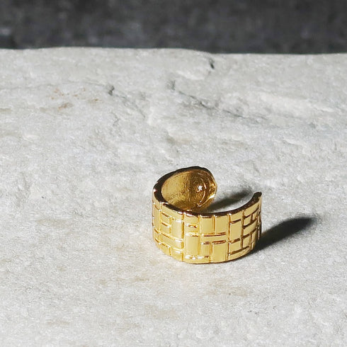 イヤーカフ レンガ 網目 オリエンタル ANTICO AEC011