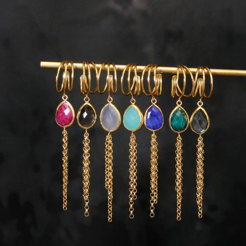 ナノッタ イヤーカフ アクアカルセドニー AEC017-EC021-AQUACH