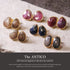 ピアス 天然石 ナチュラルサファイア スタッド アンリファインド ANTICO AER017