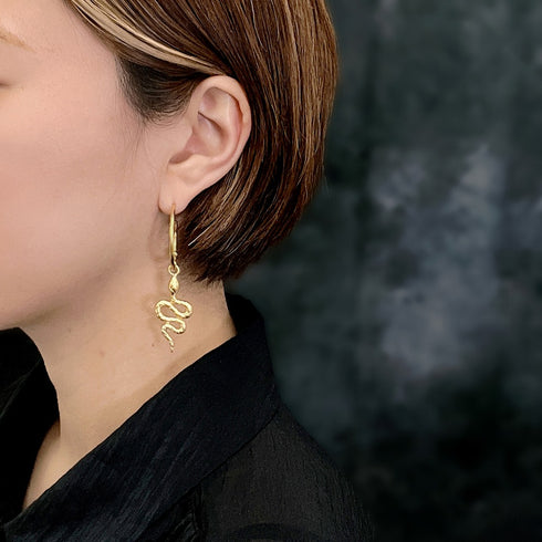 ピアス フープ スネーク 蛇 ANTICO AER025