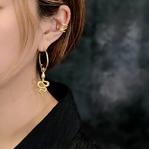ピアス フープ スネーク 蛇 ANTICO AER025