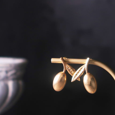 ピアス スタッド オリーブ リーフ ANTICO AER030