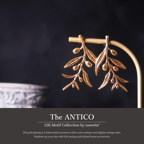 ピアス スタッド オリーブ リーフ ANTICO AER031