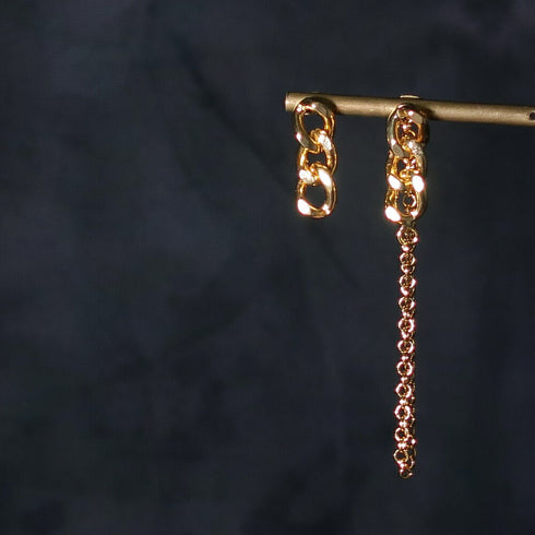 ピアス チェーン アシンメトリー ANTICO AER036