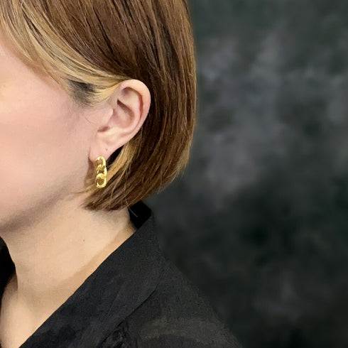 ピアス チェーン アシンメトリー ANTICO AER036