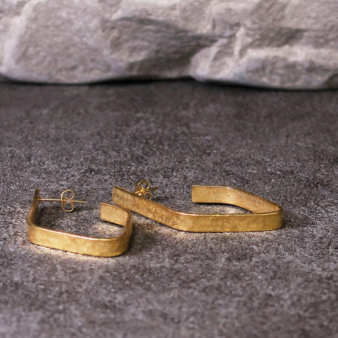 ピアス スクエア スタッド フープ ひし形 ANTICO AER037