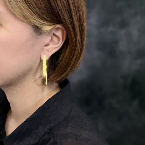 ピアス スクエア スタッド フープ ひし形 ANTICO AER037