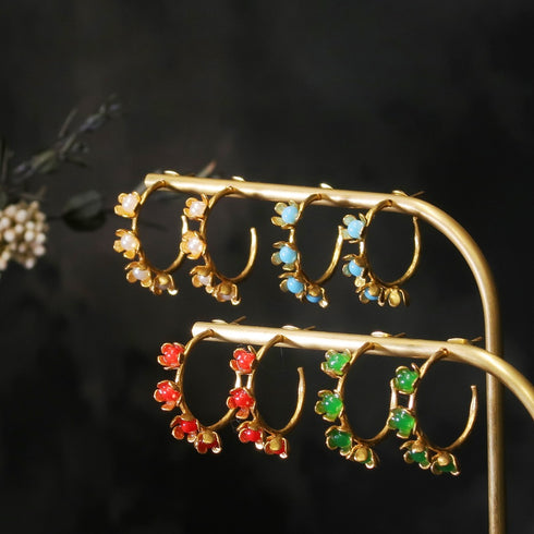 ナノッタ ピアス グリーンジェイド AER039-ER125-GREENJ