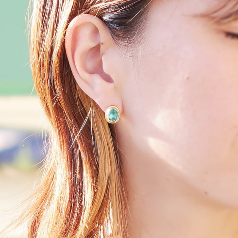 ピアス オーバル ビューティフルジルコニア ANTICO AER040