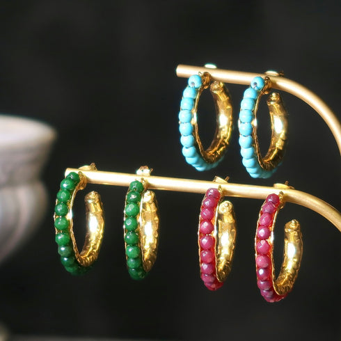 ナノッタ ピアス グリーンジェイド AER043-ER122-GREENJ