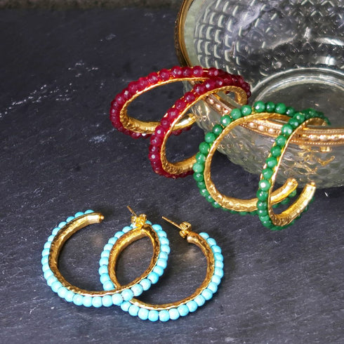 ナノッタ ピアス グリーンジェイド AER045-ER124-GREENJ