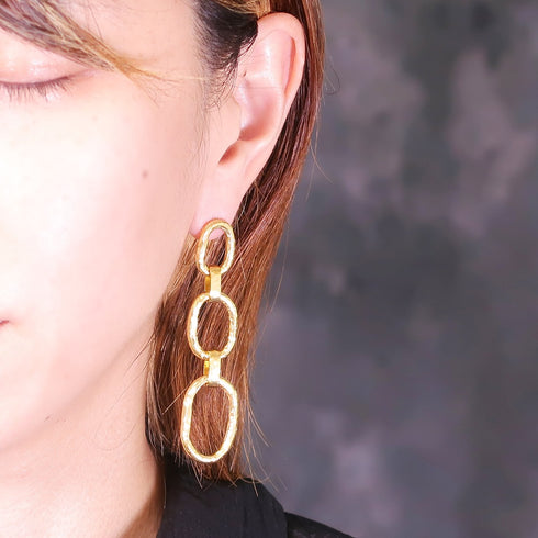 ピアス スタッド フープ チェーン ANTICO AER047