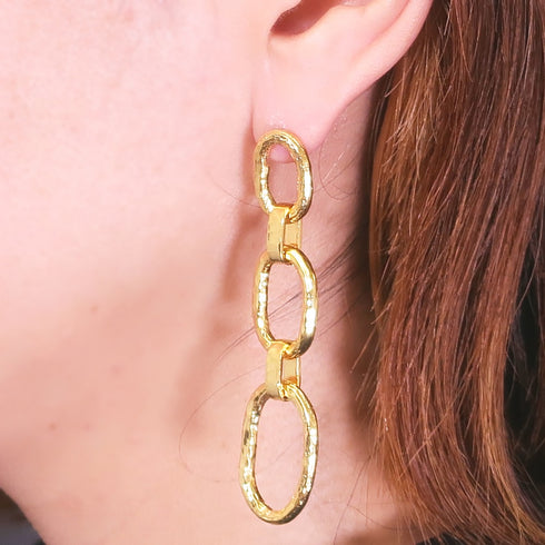 ピアス スタッド フープ チェーン ANTICO AER047