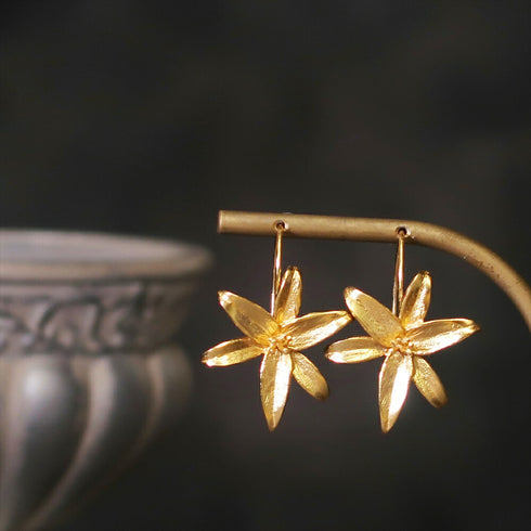 ナノッタ ピアス フラワー フック GD AER049-ER126-GD