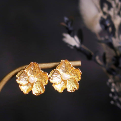 ピアス パール スタッド 花 ANTICO AER053