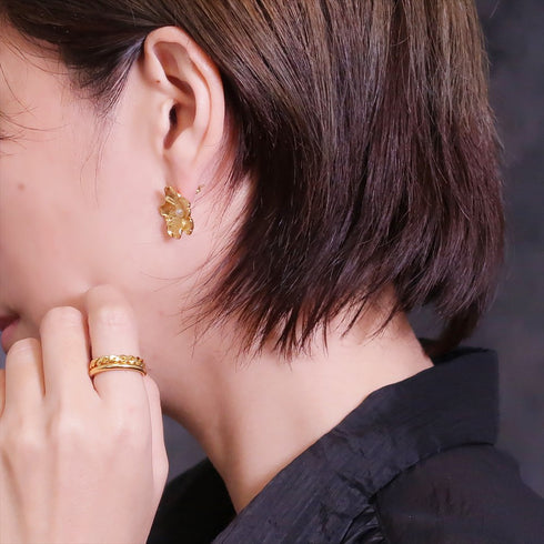ピアス パール スタッド 花 ANTICO AER053