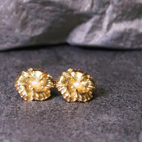 ピアス パール スタッド 花 ANTICO AER056