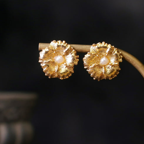 ピアス パール スタッド 花 ANTICO AER056