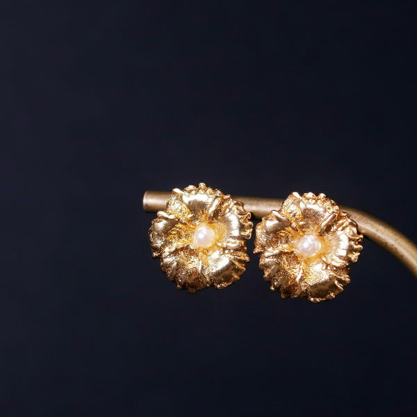 ナノッタ ピアス マジョルカパール フラワー GD AER056-ER246-MPEARL