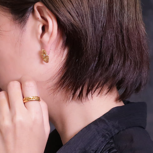 ピアス パール スタッド 花 ANTICO AER056