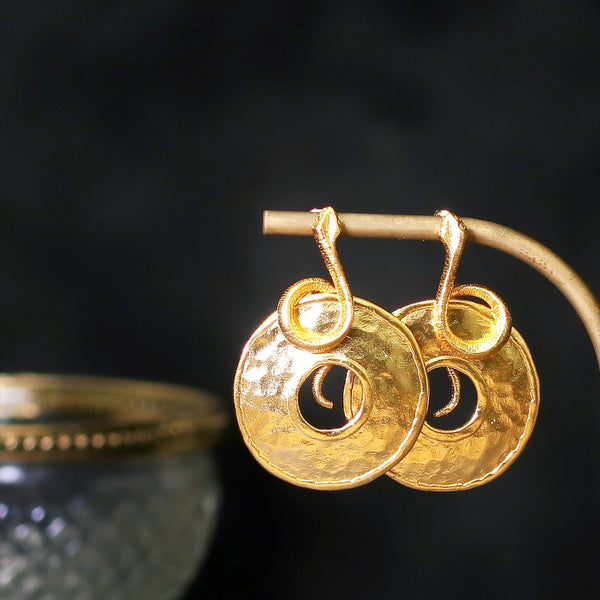 ナノッタ ピアス スネーク 円盤 GD AER058-ER267-GD